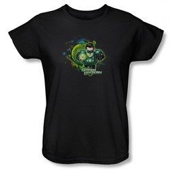 Green Lantern - Womens Power Ring(Movie) T-Shirt In Black