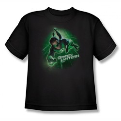 Green Lantern - Big Boys Light The Way(Movie) T-Shirt In Black