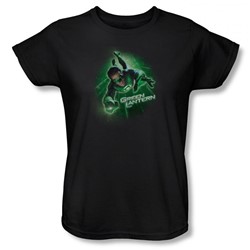 Green Lantern - Womens Light The Way(Movie) T-Shirt In Black