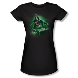 Green Lantern - Womens Light The Way(Movie) T-Shirt In Black
