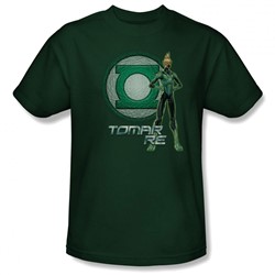 Green Lantern - Mens Tomar Re Logo(Movie) T-Shirt In Hunter Green