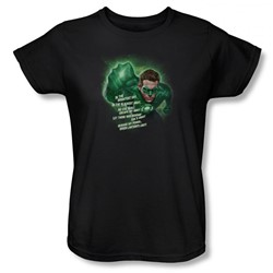 Green Lantern - Womens Brightest Day(Movie) T-Shirt In Black