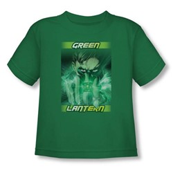Green Lantern - Toddler In Your Face(Movie) T-Shirt In Kelly Green