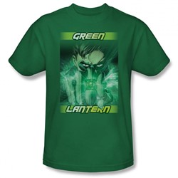 Green Lantern - Mens In Your Face(Movie) T-Shirt In Kelly Green