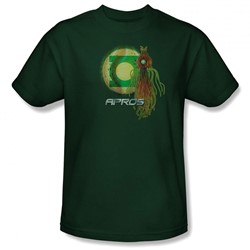 Green Lantern - Mens Apros Logo(Movie) T-Shirt In Hunter Green