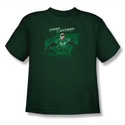 Green Lantern - Big Boys Explosive(Movie) T-Shirt In Hunter Green