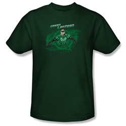 Green Lantern - Mens Explosive(Movie) T-Shirt In Hunter Green