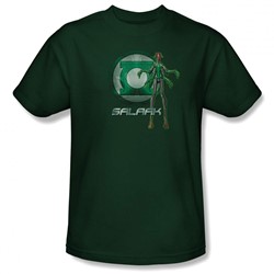 Green Lantern - Mens Salaak Logo(Movie) T-Shirt In Hunter Green
