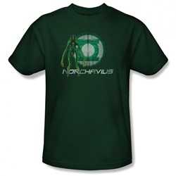 Green Lantern - Mens Norchavius Logo(Movie) T-Shirt In Hunter Green