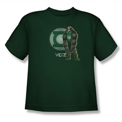 Green Lantern - Big Boys Voz Logo(Movie) T-Shirt In Hunter Green