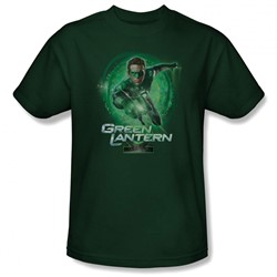 Green Lantern - Mens Ring Slinger(Movie) T-Shirt In Hunter Green