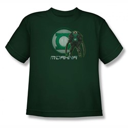 Green Lantern - Big Boys M'Dahna Logo(Movie) T-Shirt In Hunter Green