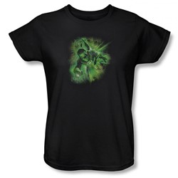 Green Lantern - Womens Emerald Energy(Movie) T-Shirt In Black