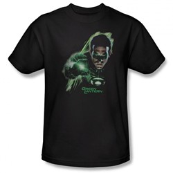 Green Lantern - Mens Emerald Light(Movie) T-Shirt In Black