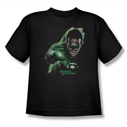 Green Lantern - Big Boys Emerald Light(Movie) T-Shirt In Black