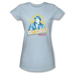 Tommy Boy - Womens Holy Schikes T-Shirt In Light Blue