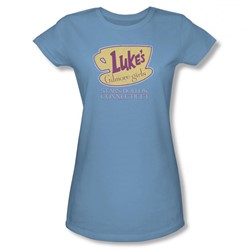 Gilmore Girls - Womens Lukes Connecticut T-Shirt In Carolina Blue
