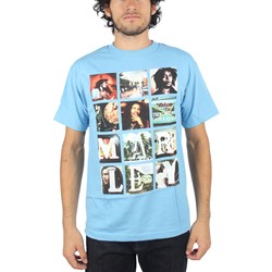 Bob Marley - Mens Block Images T-Shirt In Blue
