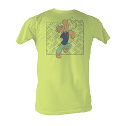 Popeye - Poppow Mens T-Shirt In Lemon