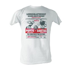 Popeye -  Vs. Brutus Mens T-Shirt In White