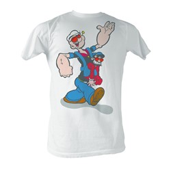 Popeye - Pappa  Mens T-Shirt In White