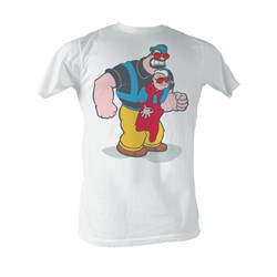 Popeye - Pappa Brutus Mens T-Shirt In White