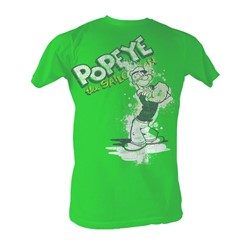 Popeye -  Splat Mens T-Shirt In Kelly Green