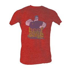 Popeye - Beefcake Mens T-Shirt In Red Heather