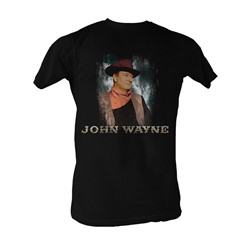 John Wayne -  Poster Mens T-Shirt In Black