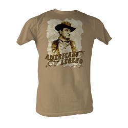 John Wayne - American Legend Mens T-Shirt In Sand