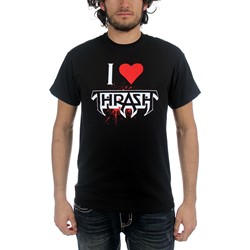 Testament - Mens I Heart Thrash T-Shirt in Black