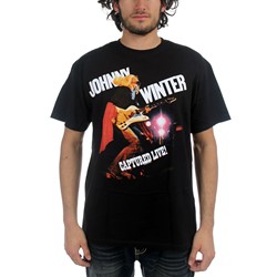 Winter, Johnny - Mens Captured Live T-Shirt