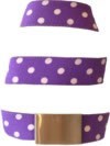 Lilac - Purple with white Polka Dots!