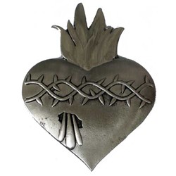Heart Buckle (Silver Grey)