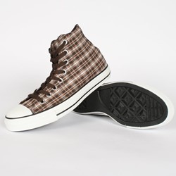 brown and plaid converse