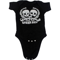 Green Day - Skulz Romper Babywear In Black