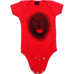 Santana - Infant Red Lion - Baby Onesie in Red