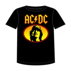 Ac/Dc - Angus Oval Adult T-Shirt In Black