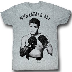 Muhammad Ali - Mens Ali! Nough Said T-Shirt In Gray Heather