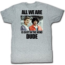 Bill And Ted - Mens Dustin T Wind T-Shirt In Gray Heather