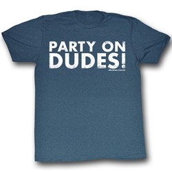 Bill And Ted - Mens Par Tay! T-Shirt In Navy Heather