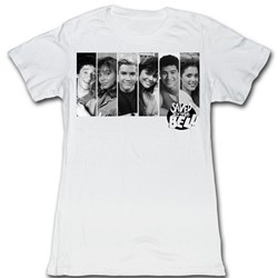 Saved By The Bell - Womens The Gang T-Shirt In White