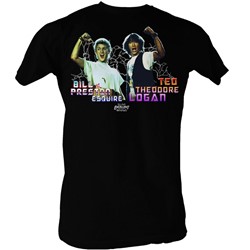 Bill And Ted - Mens Light Show T-Shirt in Black