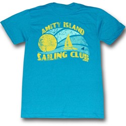 Jaws - Mens Sail T-Shirt in Turquoise Heather