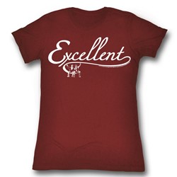 Bill And Ted - Womens Excellent T-Shirt in Lipstick