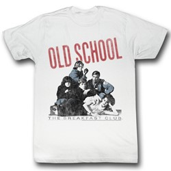 Breakfast Club - Mens Old School T-Shirt in White