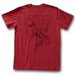Flash Gordon - Mens Print T-Shirt in Cardinal