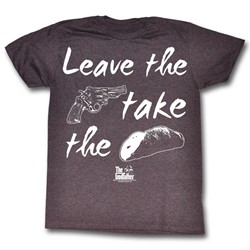 The Godfather - Mens If You Leave T-Shirt in Cabernet Triblend