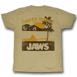 Jaws - Mens Random T-Shirt in Vintage White