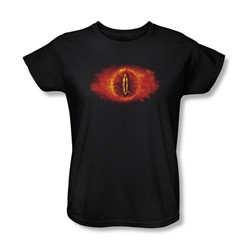 Lord Of The Rings - Eye Of Sauron Womens Short Sleeve T-Shirt In Black